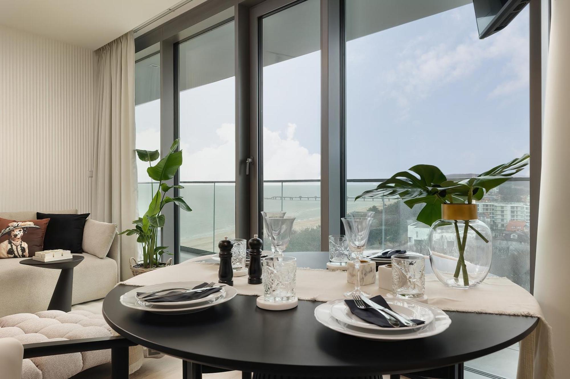 Ferienwohnung Waveview Premium 10Th Floor Baltic View Misdroy Exterior foto
